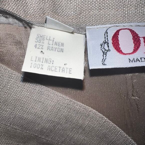 Orvis women’s size 20 linen A-line vintage lined classic preppy midi skirt  USA - Picture 9 of 9